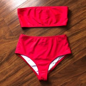 Two piece swimsuit (tube top)